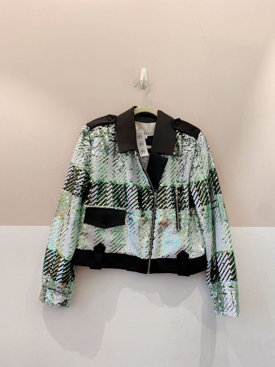 Jaqueta paetês xadrez NK G