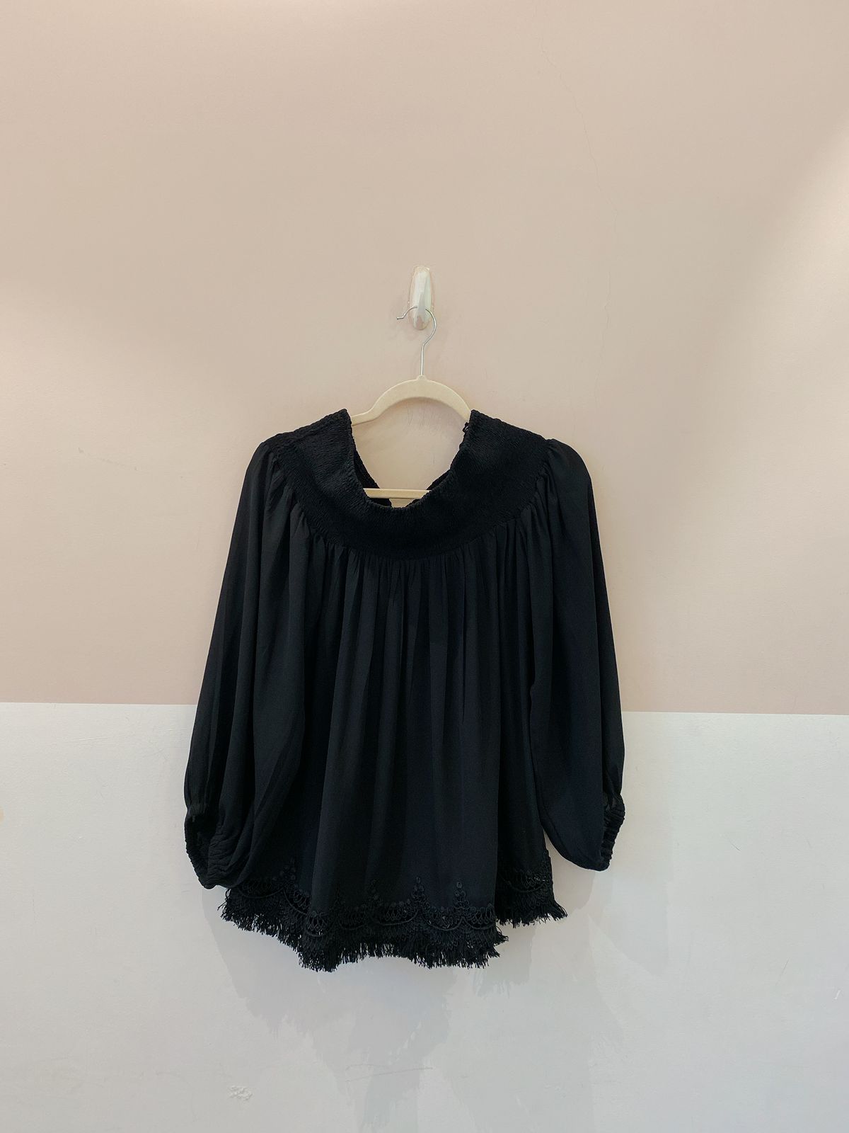 Bata cigananinha preta barra Animale 42 - Imagem 2