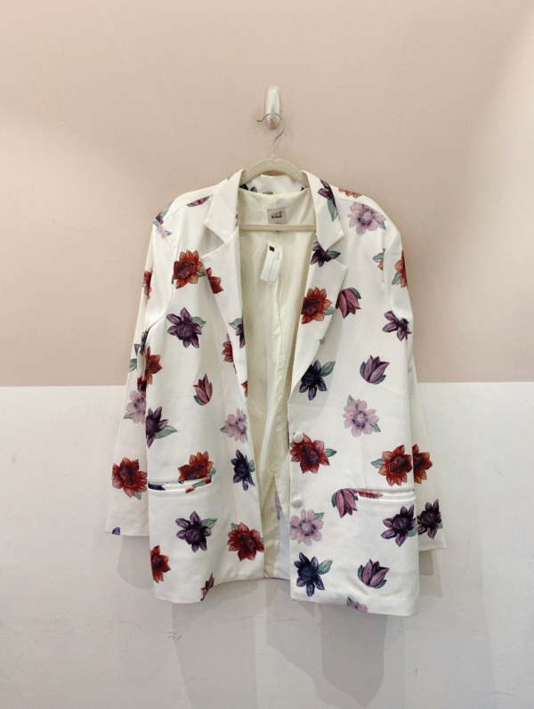 Blazer branco floral Oui Studio G