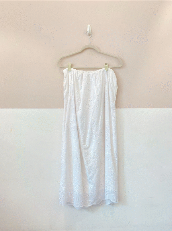 Saia midi laise branca P