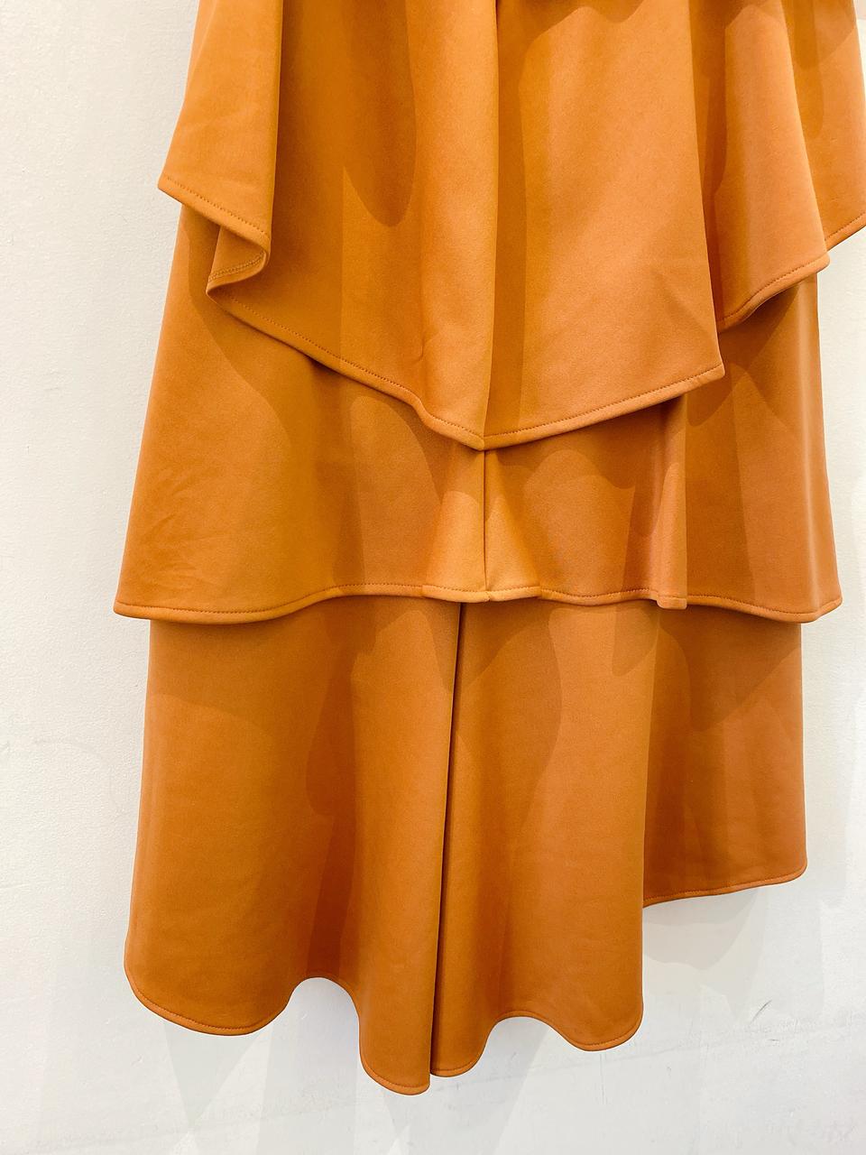 Saia midi terracota Luiza Botto PP - Imagem 6