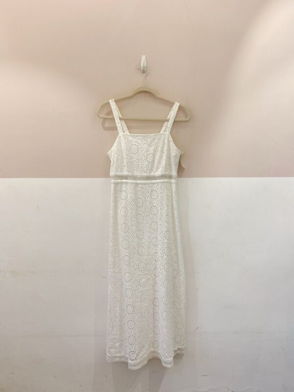 Vestido midi laise off white 38