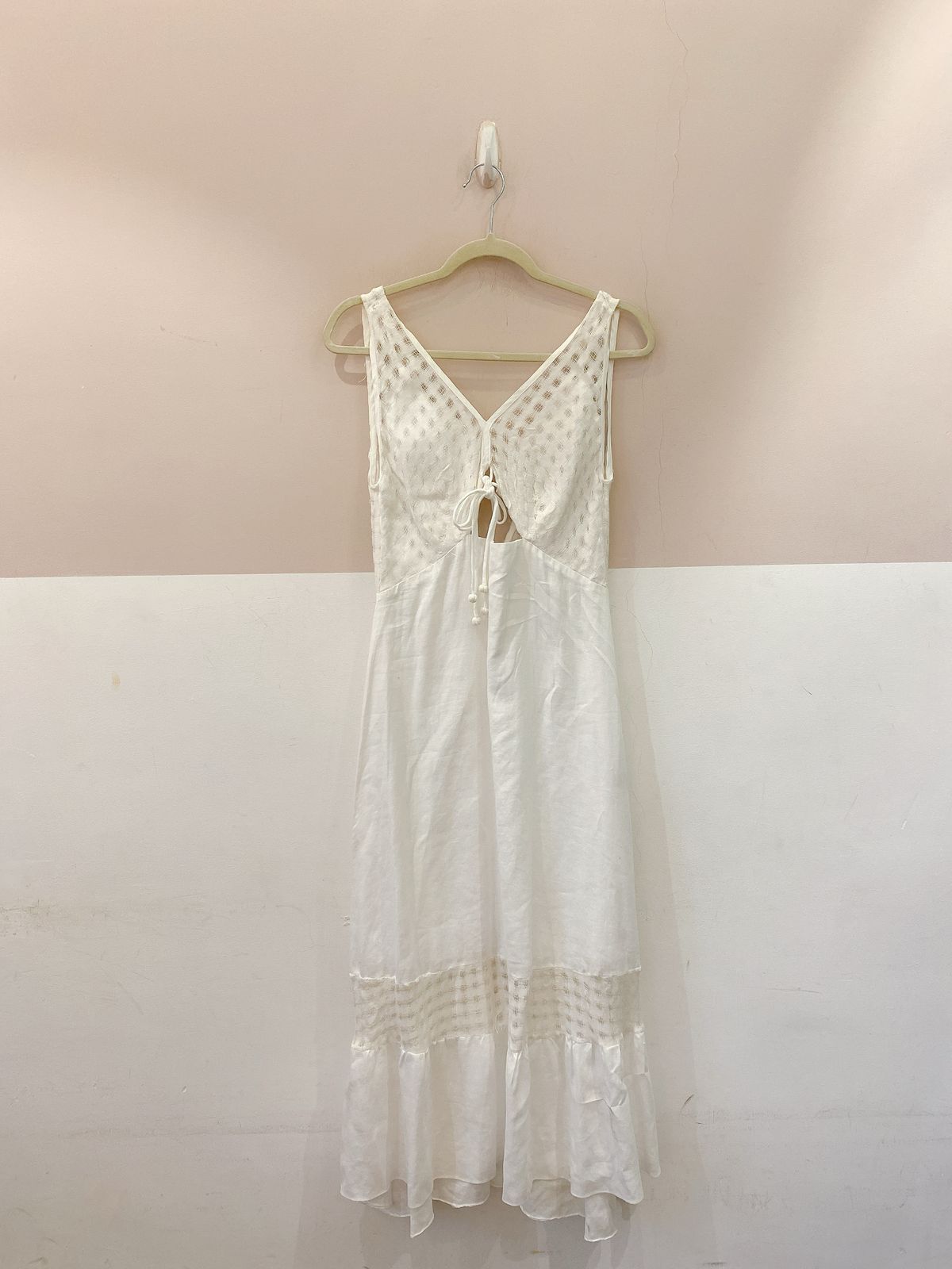 Vestido midi branco linho Abrand 38 - Imagem 2