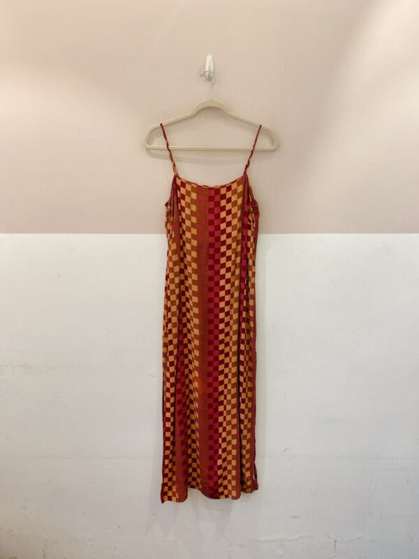 Vestido midi quadriculado Dress To G