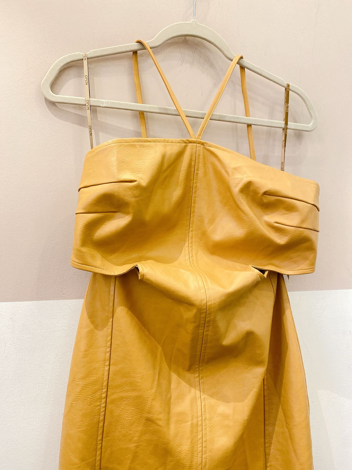 Vestido midi mostarda Open P - Imagem 8