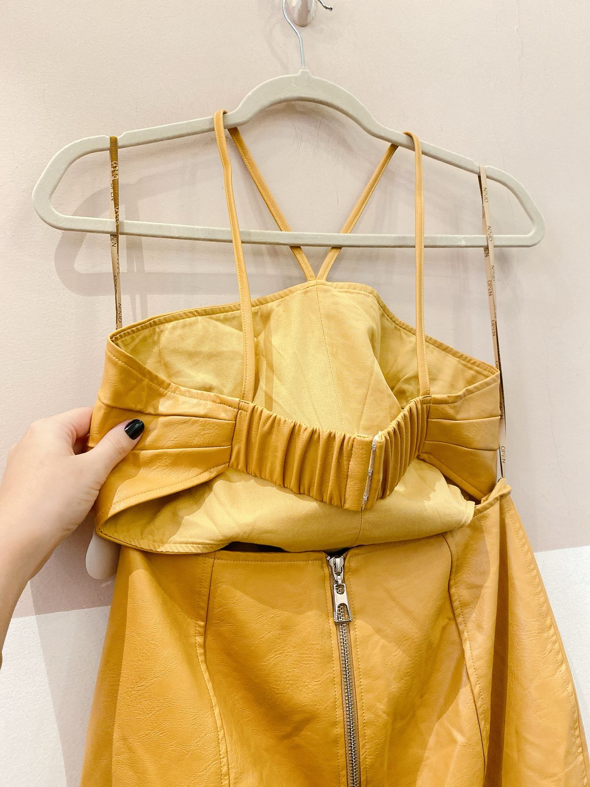 Vestido midi mostarda Open P - Imagem 4