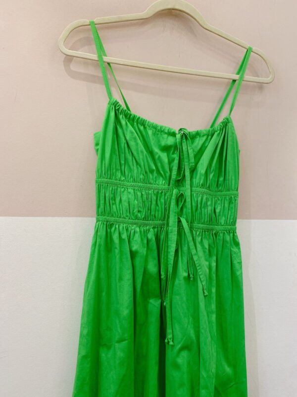 Vestido midi verde busto drapeado Up22 PP - Imagem 5