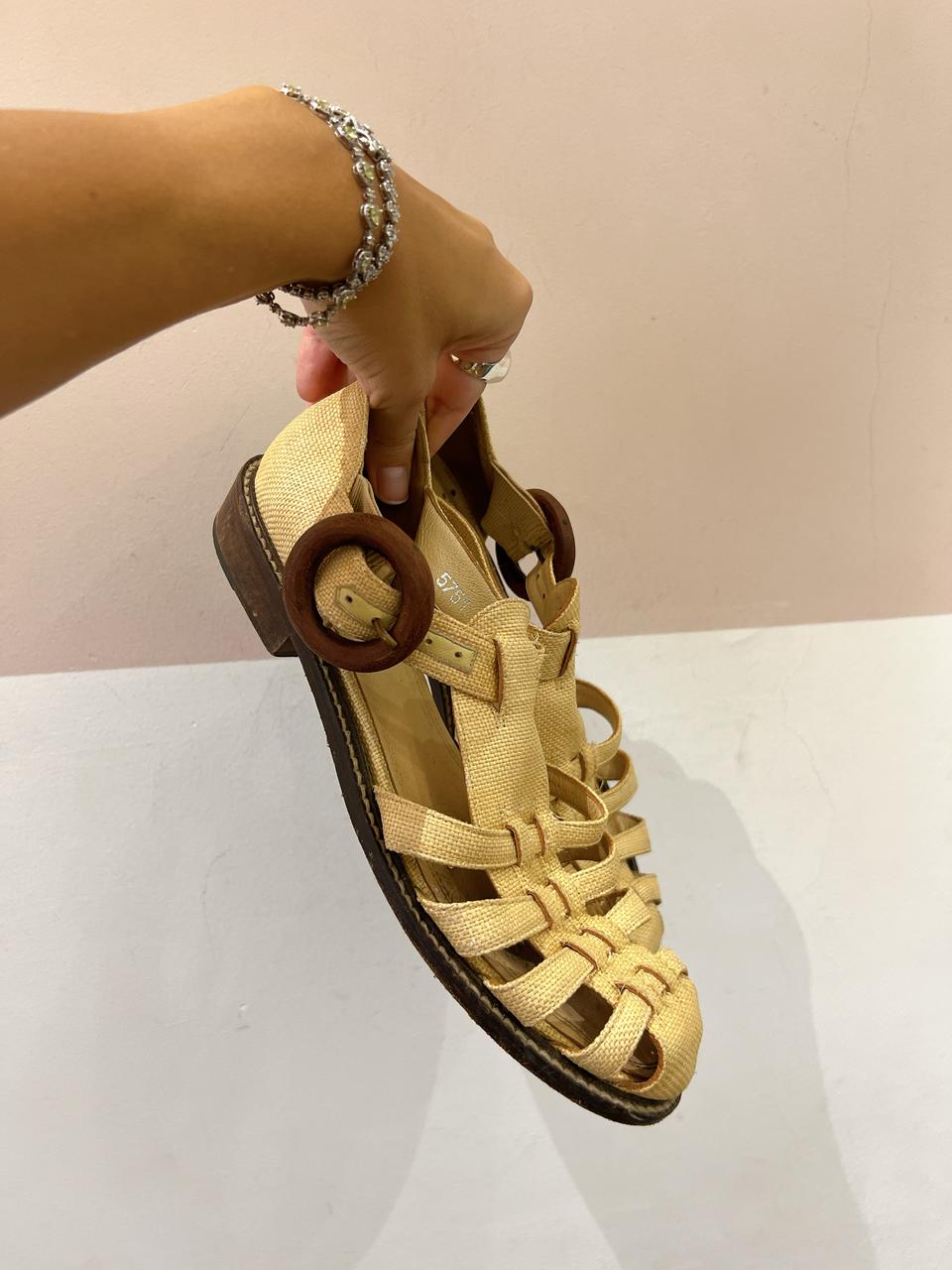 Sandália fishermann palha Marcela B 38 - Imagem 4