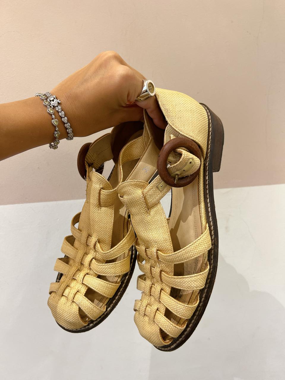 Sandália fishermann palha Marcela B 38 - Imagem 6