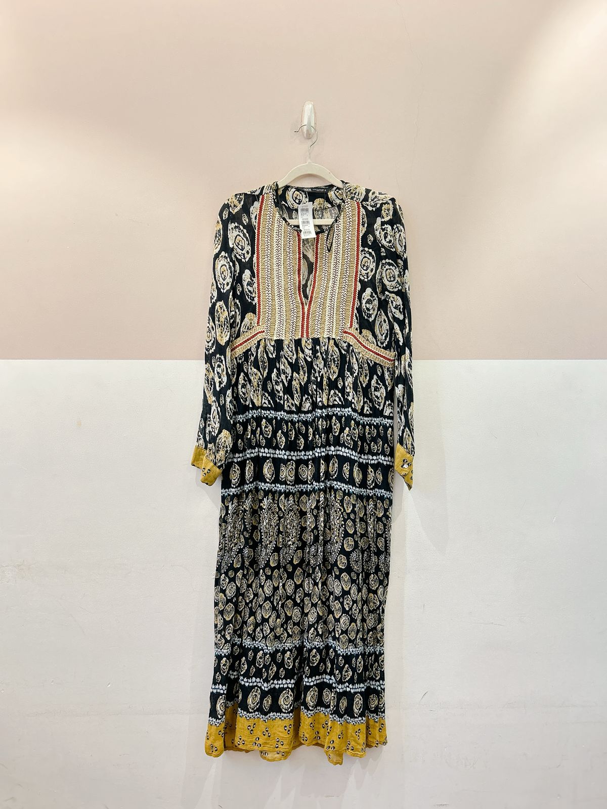 Vestido midi estampado Zara M - Imagem 2