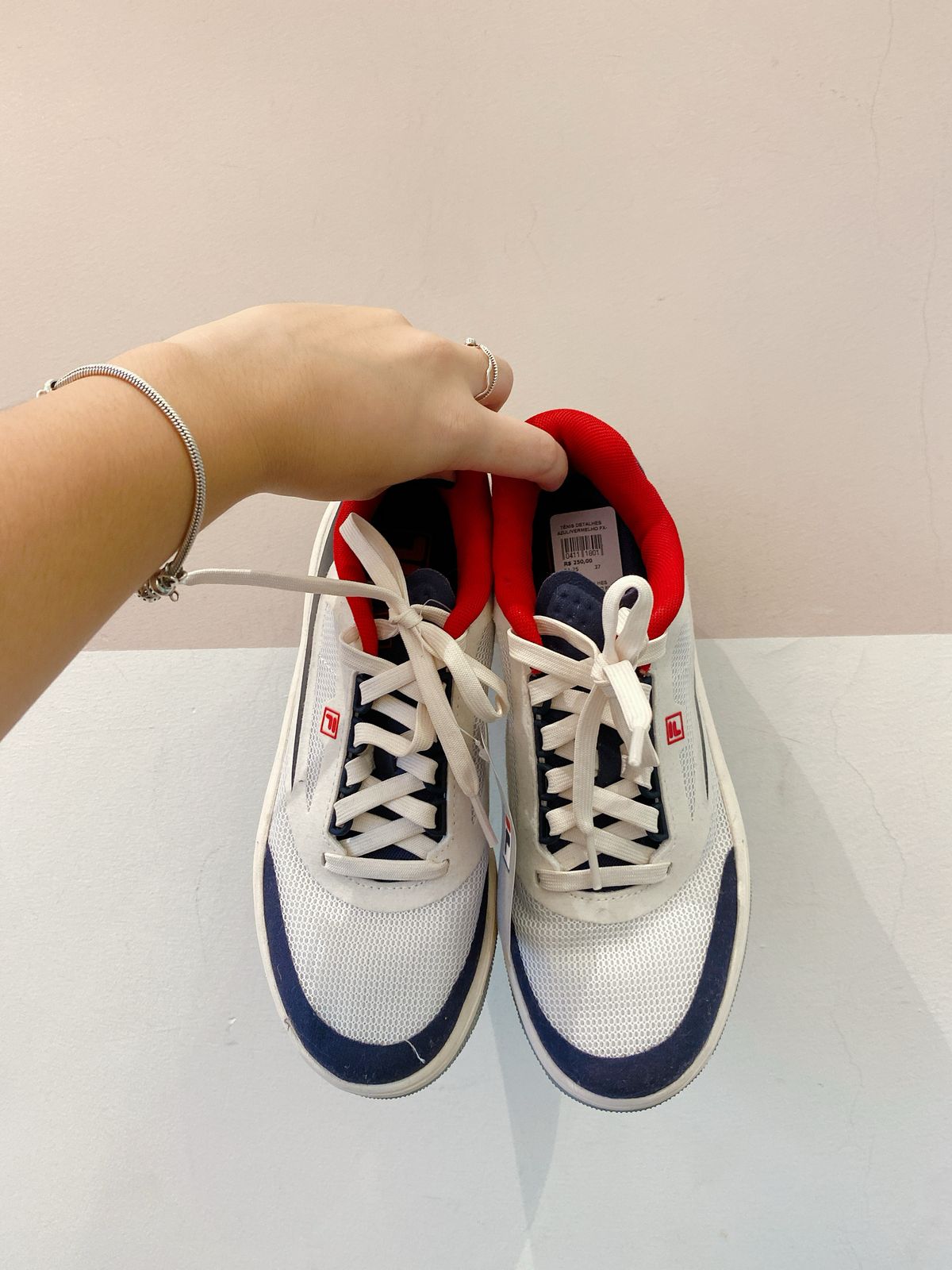 Tênis branco detalhes Fila 37 - Imagem 2