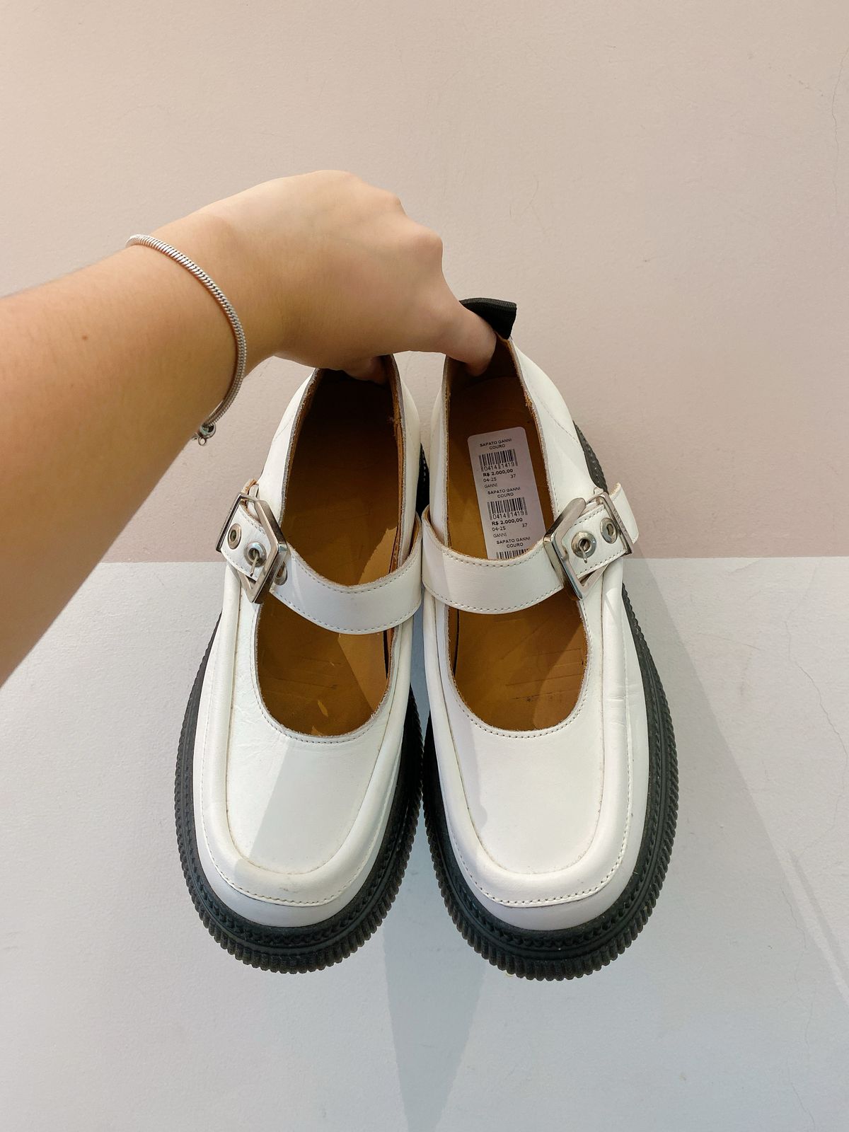 Sapato couro Ganni 37 - Imagem 2