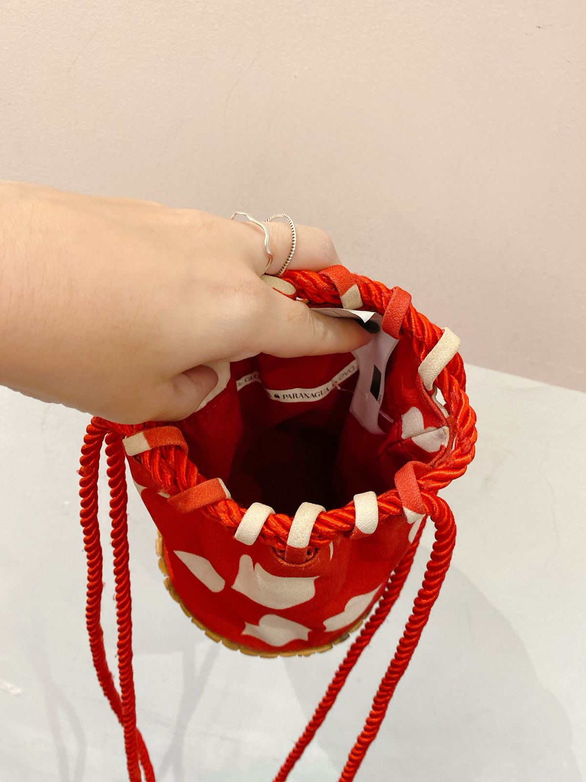 Bolsinha bambu e tecido Eva + Glorinha Paranaguá - Imagem 5