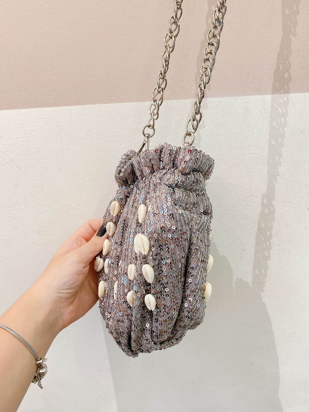 Bolsa saco prata búzios La Piscine - Imagem 5