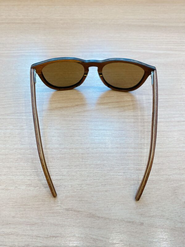 Óculos madeira/azul Sunset Wood - Imagem 3