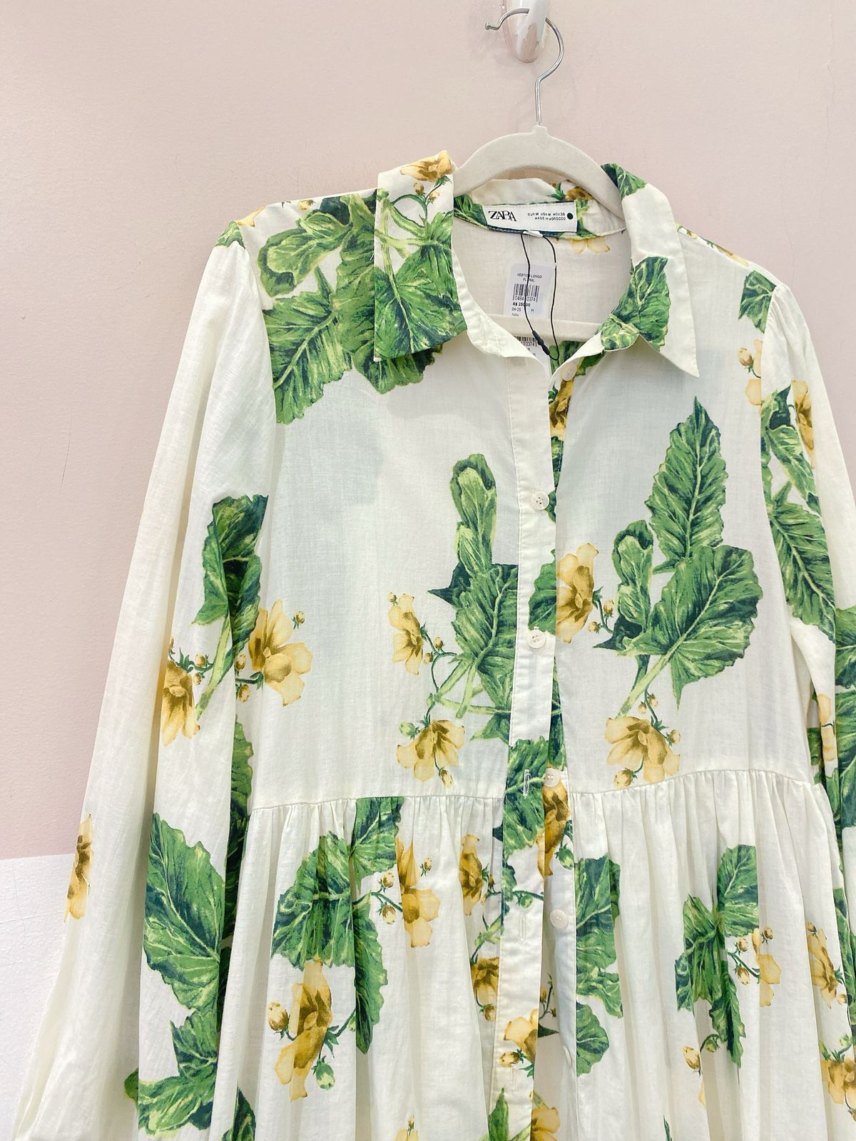 Vestido longo floral Zara M - Imagem 4