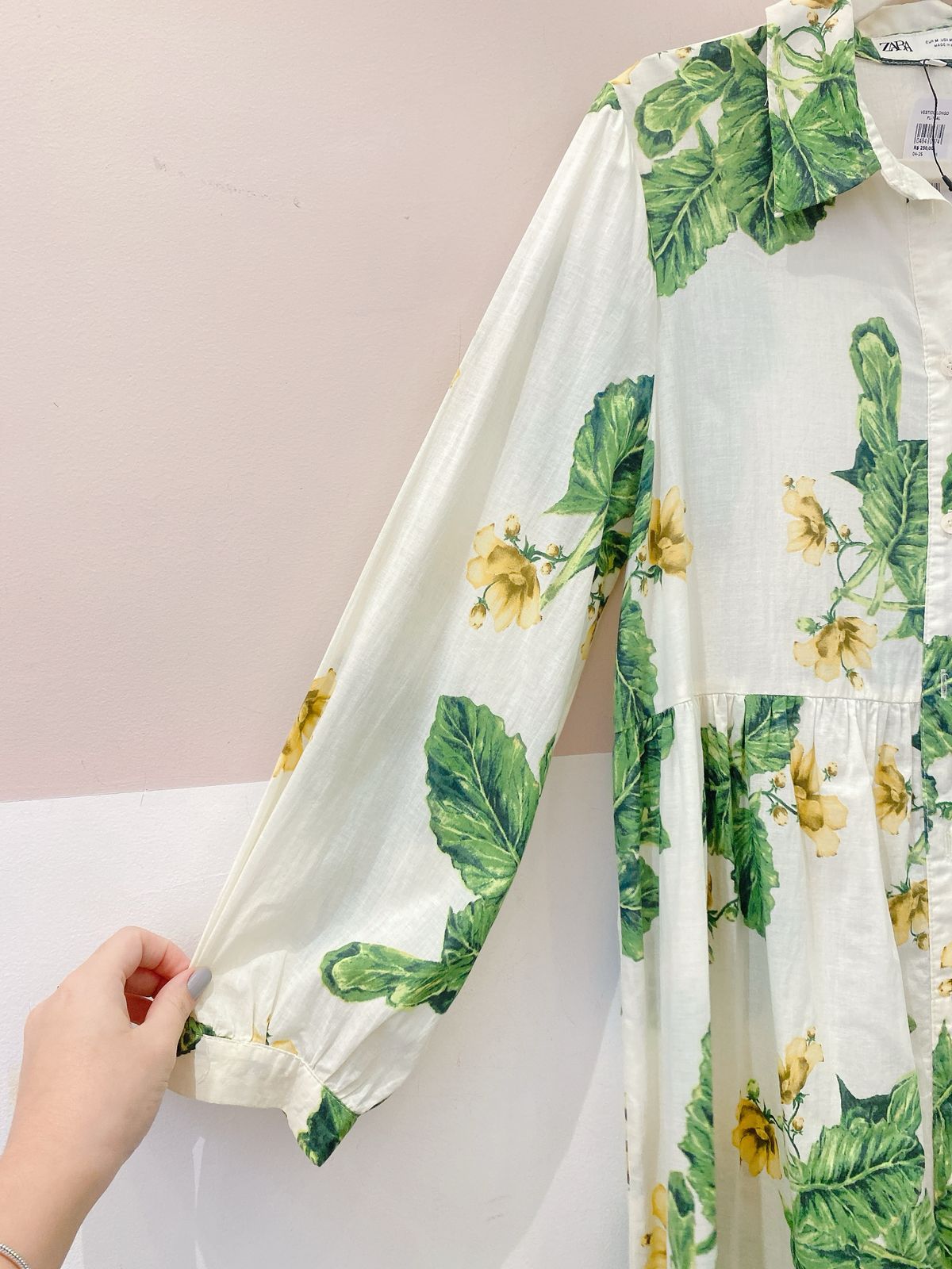 Vestido longo floral Zara M - Imagem 8