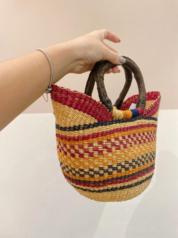 Bolsa palha colorido Gan Twi - Imagem 3