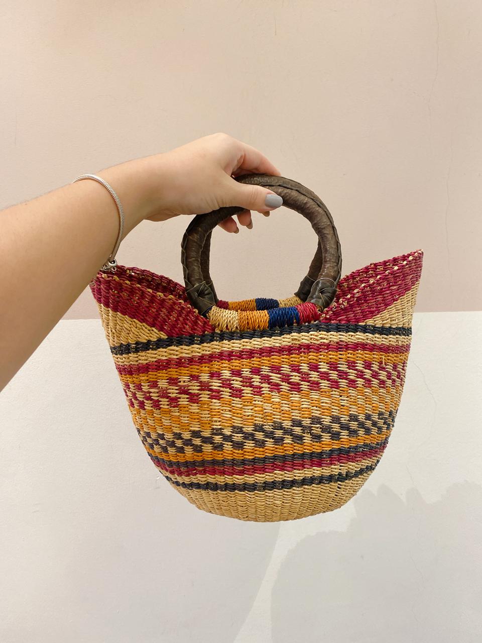 Bolsa palha colorido Gan Twi - Imagem 2