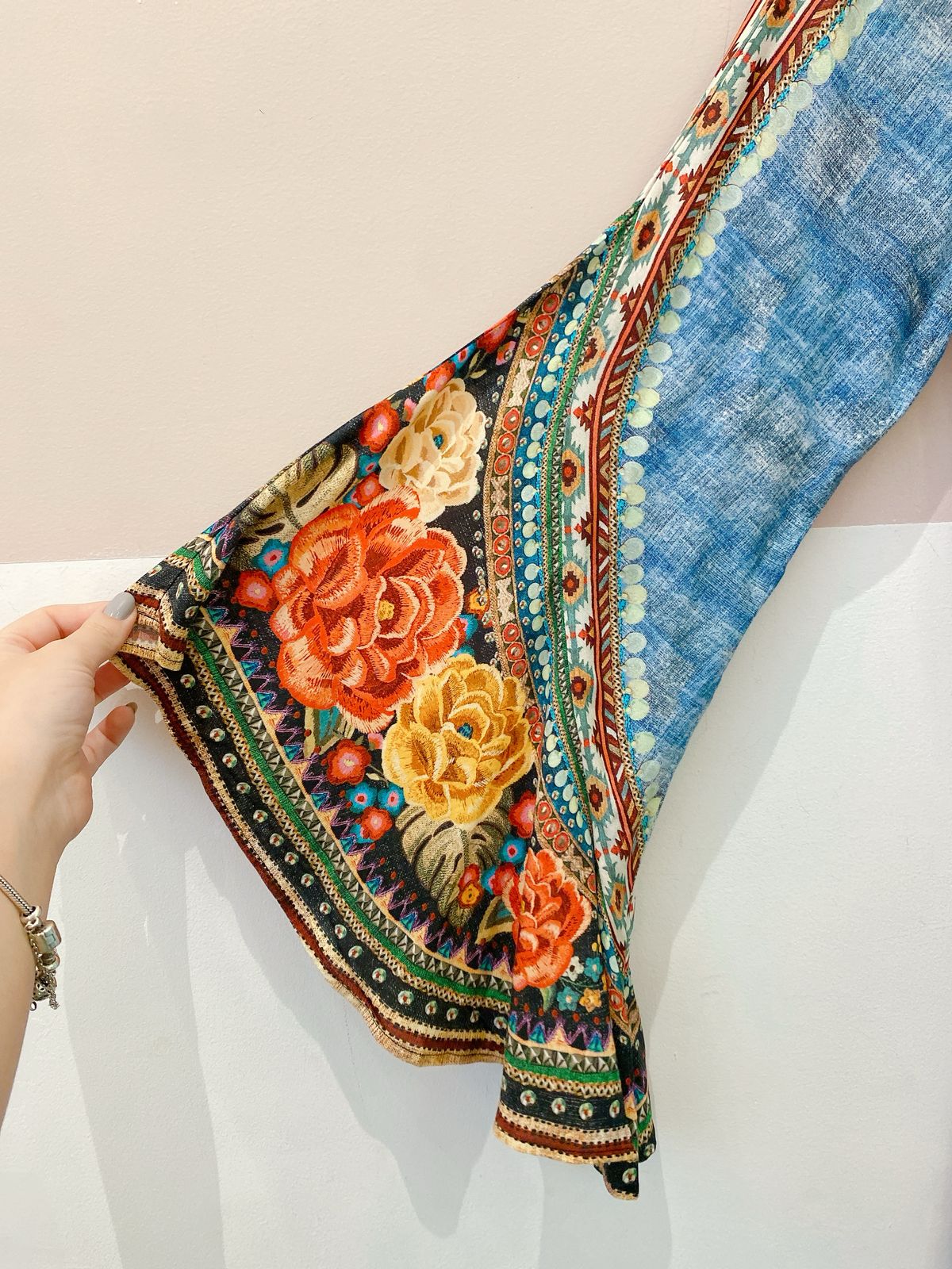 Vestido midi estampado botões Farm P - Imagem 8