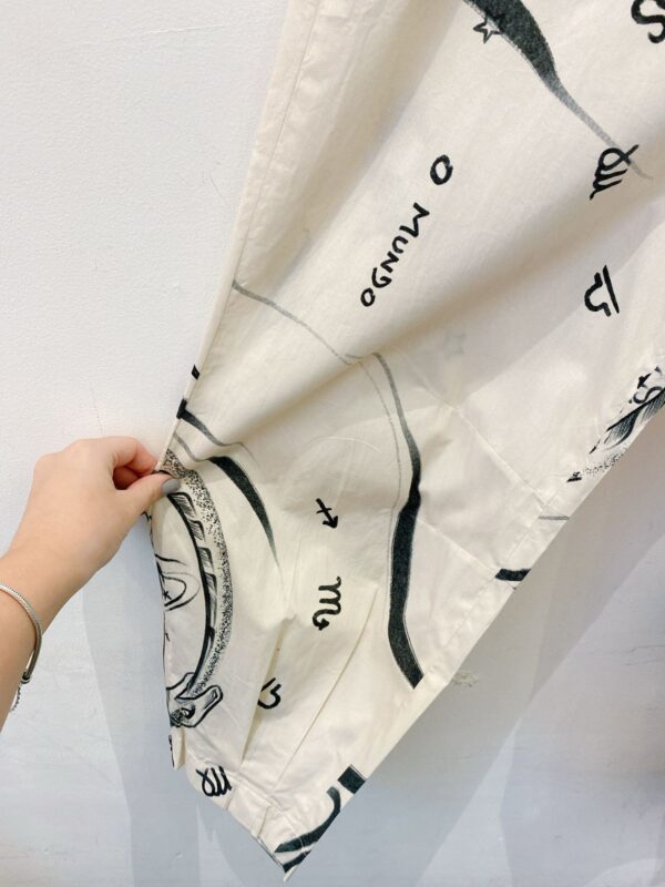 Calça off white estampada Animale 40 - Imagem 5