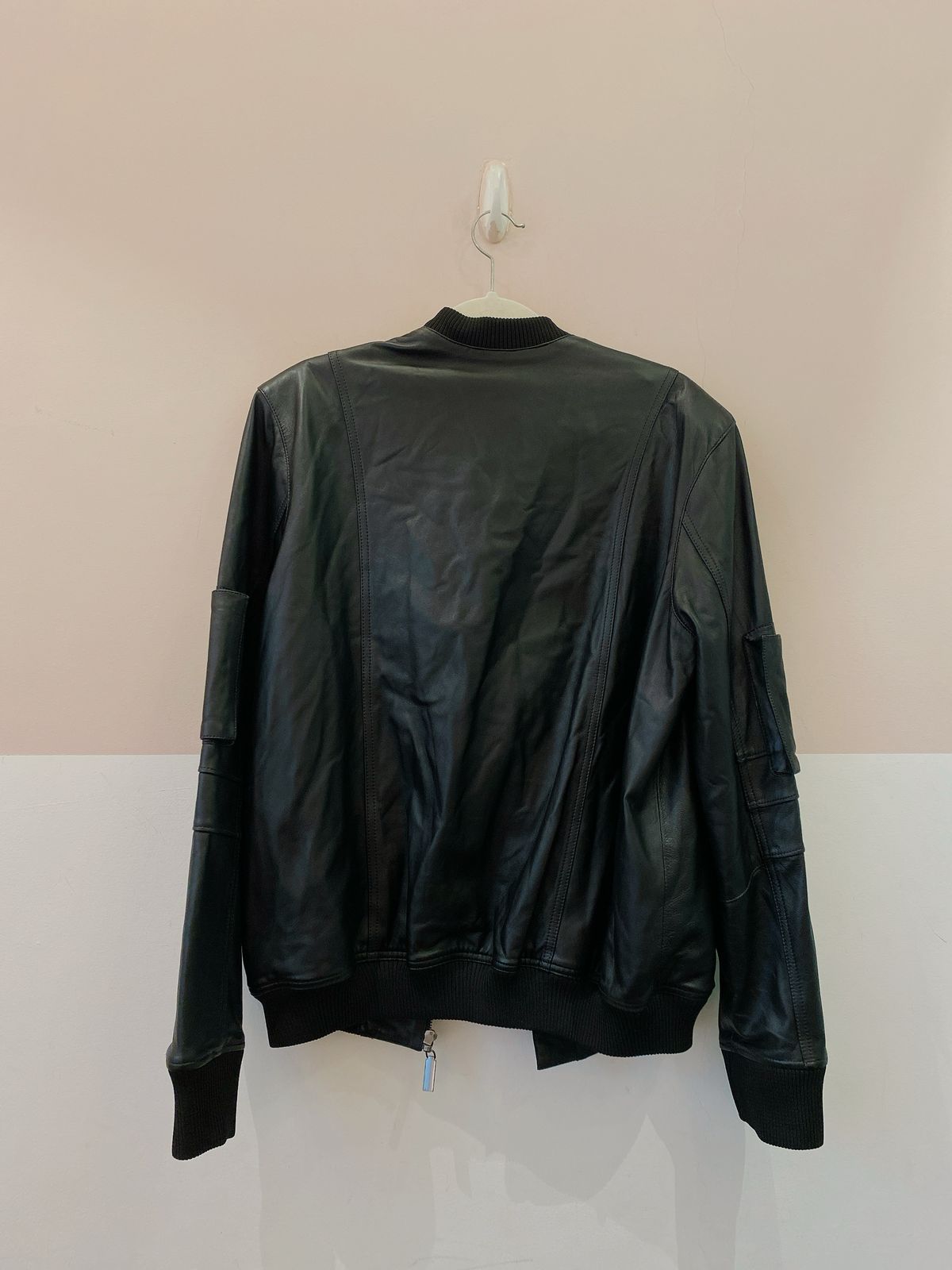 Jaqueta oversized couro preta Kor Collection 36 - Imagem 8