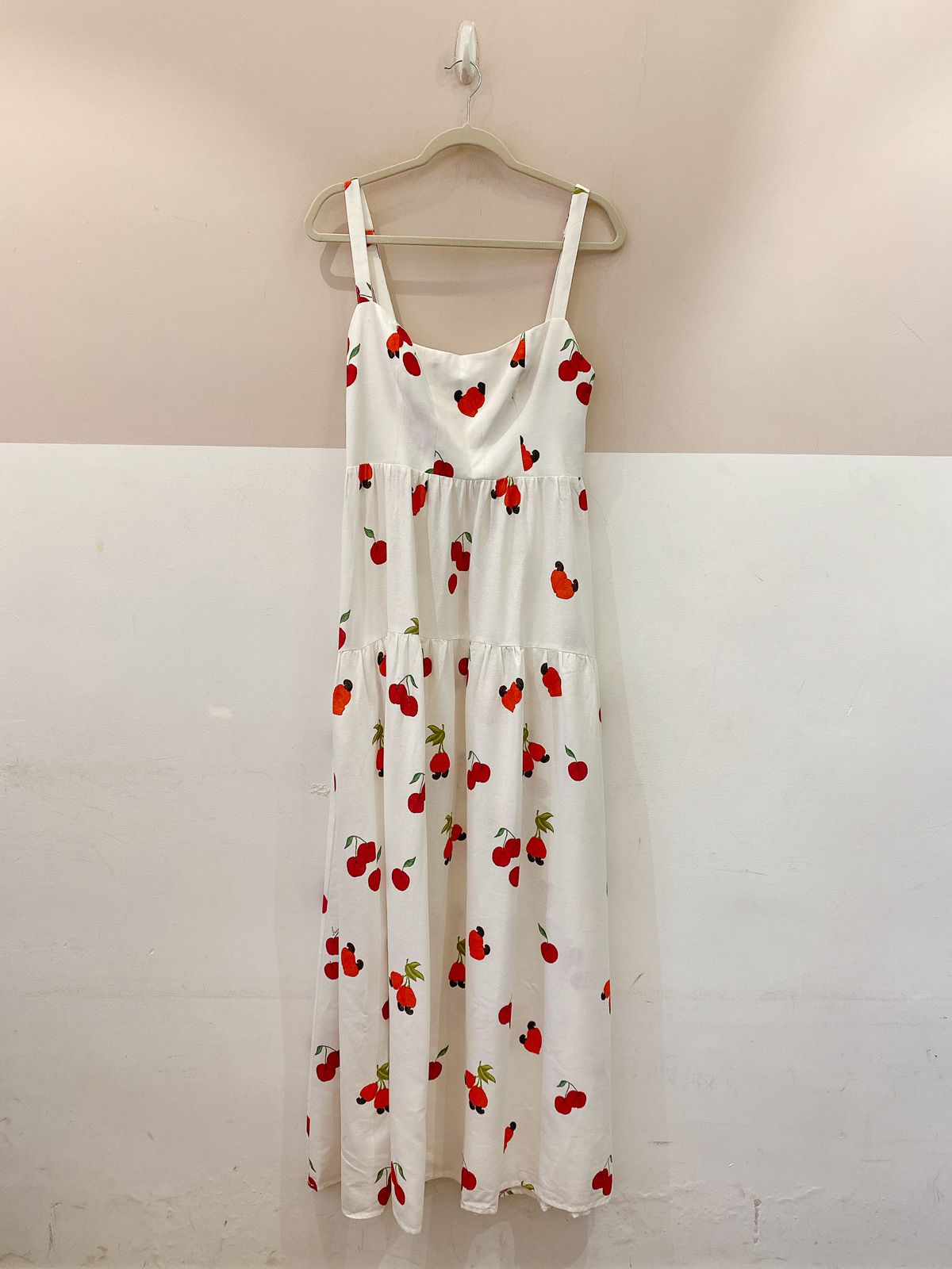 Vestido branco cajus e cerejas Farm G - Imagem 2
