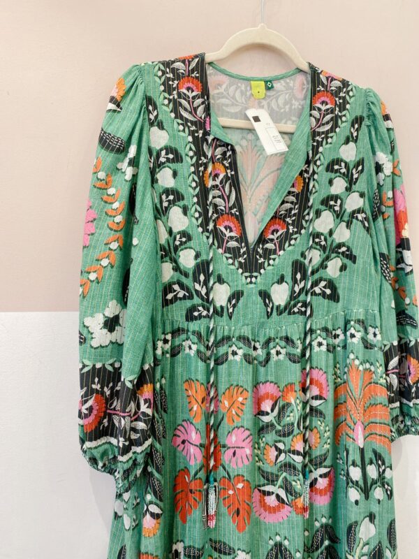 Vestido verde estampado cajus Farm G - Imagem 7