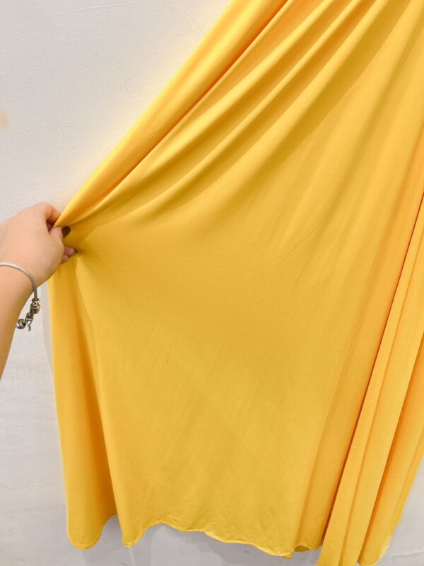 Vestido malha fria amarelo cordas Fabi Freixo P - Imagem 5