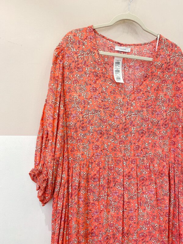 Vestido midi rosa floral Couchel 44/46 - Imagem 3