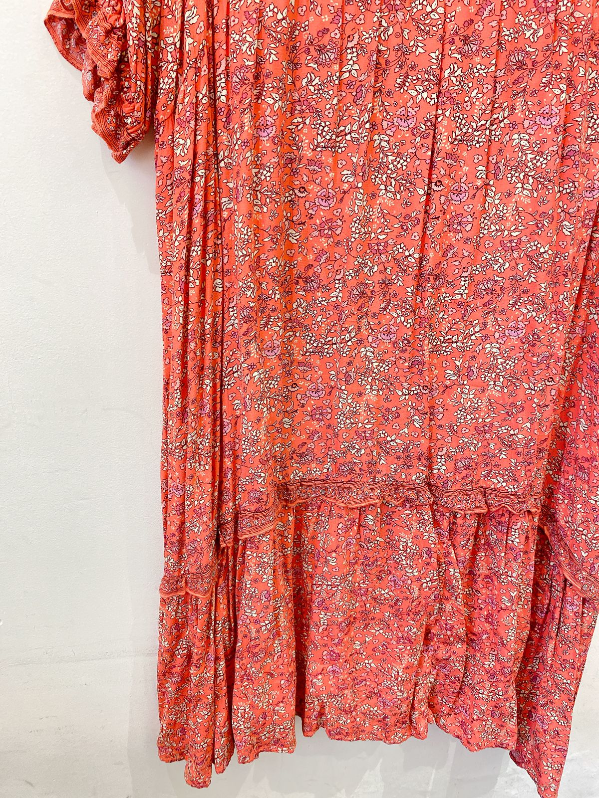 Vestido midi rosa floral Couchel 44/46 - Imagem 6