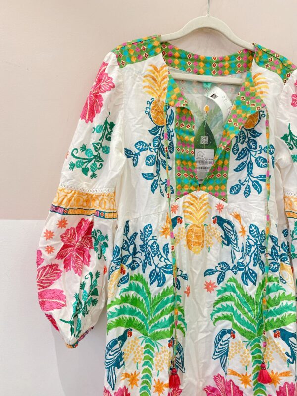 Vestido longo estampa oásis Farm GG - Imagem 3