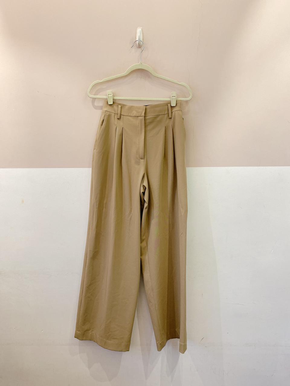 Calça alfaiataria bege Zara M - Imagem 2