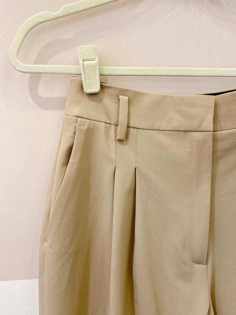 Calça alfaiataria bege Zara M - Imagem 4