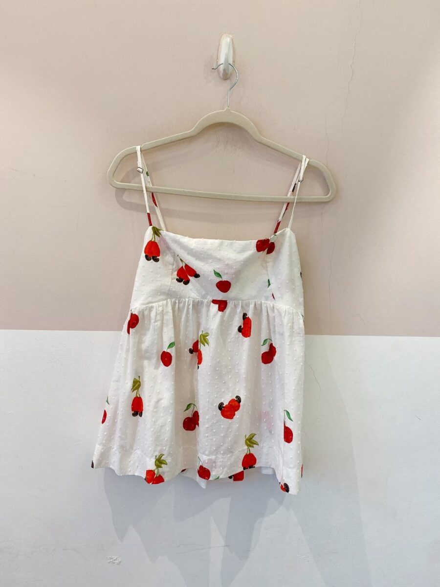 Blusa branca frutinhas Farm M