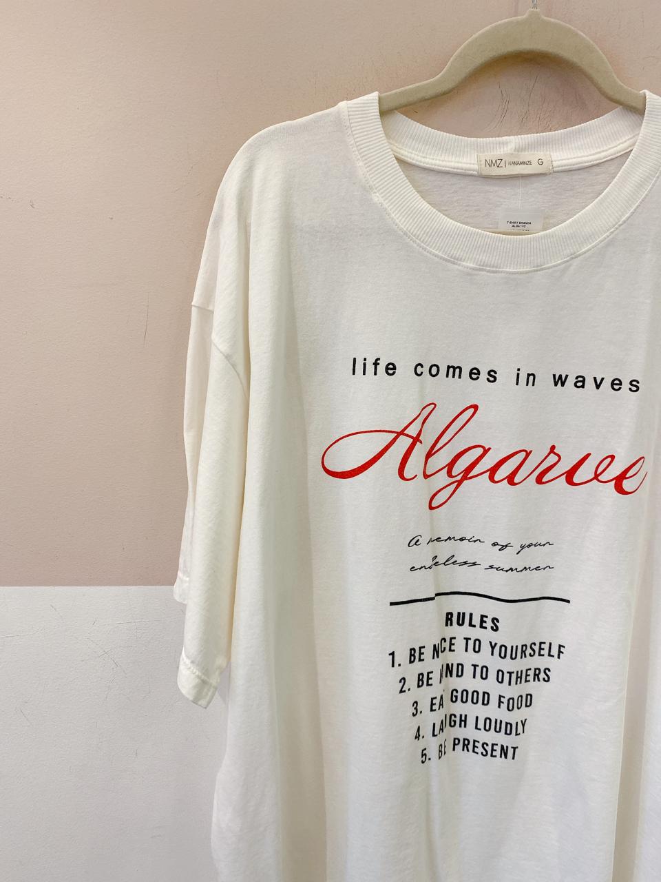 Tshirt branca algarve Nanaminze G - Imagem 4
