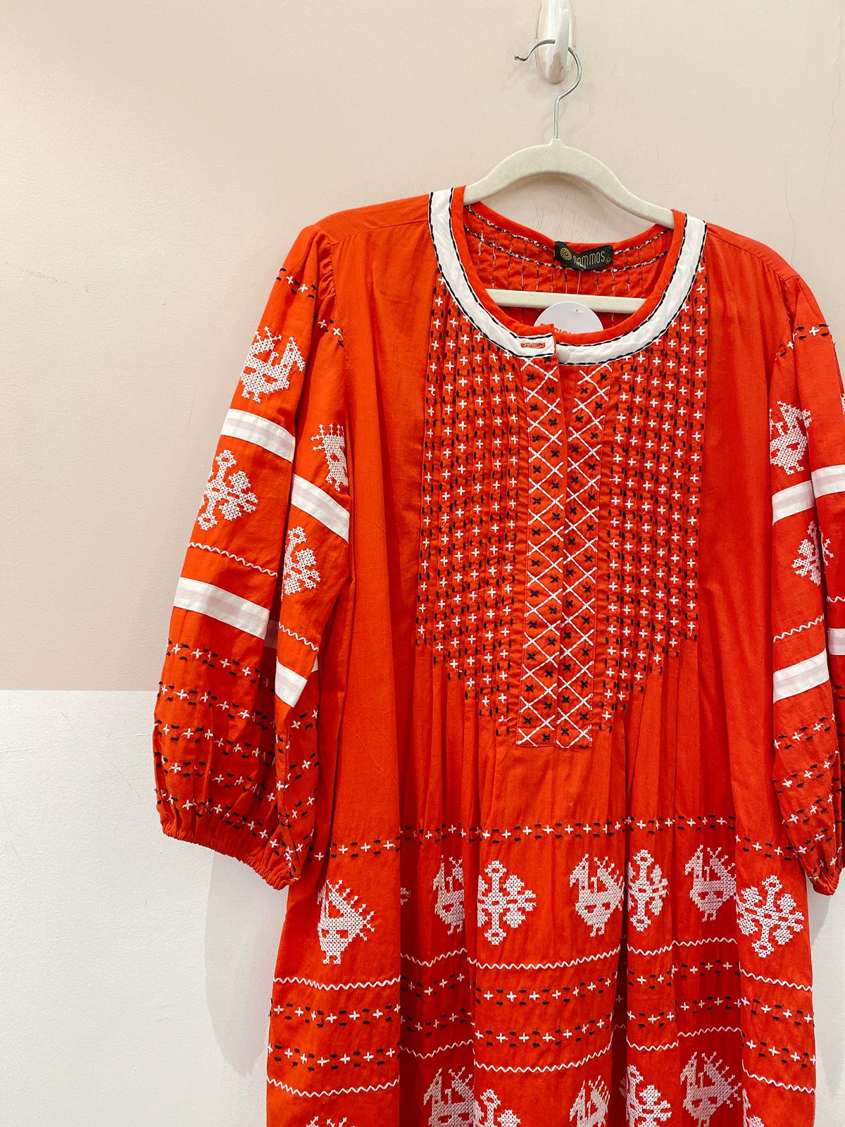 Vestido midi vermelho Nammos M - Imagem 4