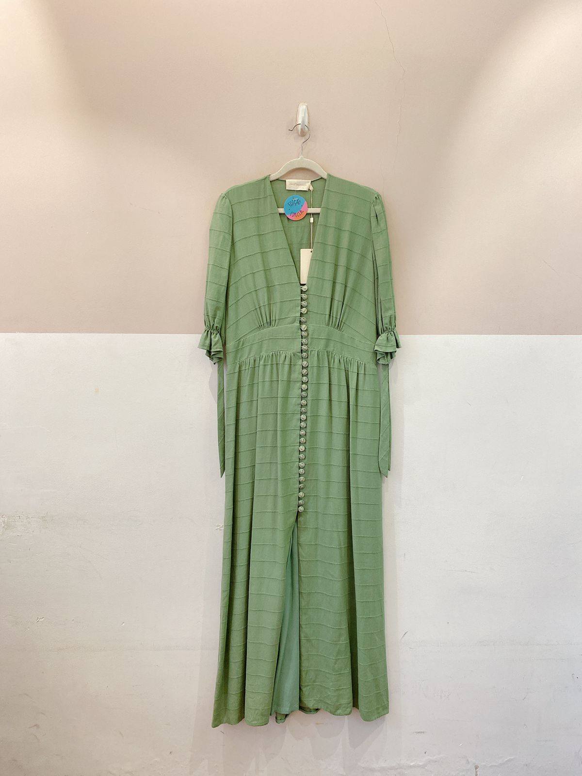 Vestido midi verde Cris Barros 38 - Imagem 2