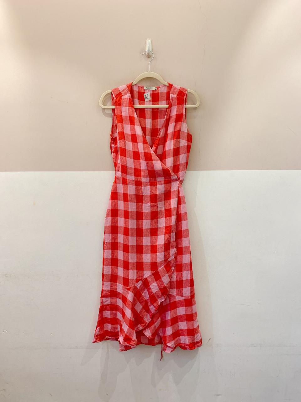 Vestido midi linho quadriculado Richards 38 - Imagem 2