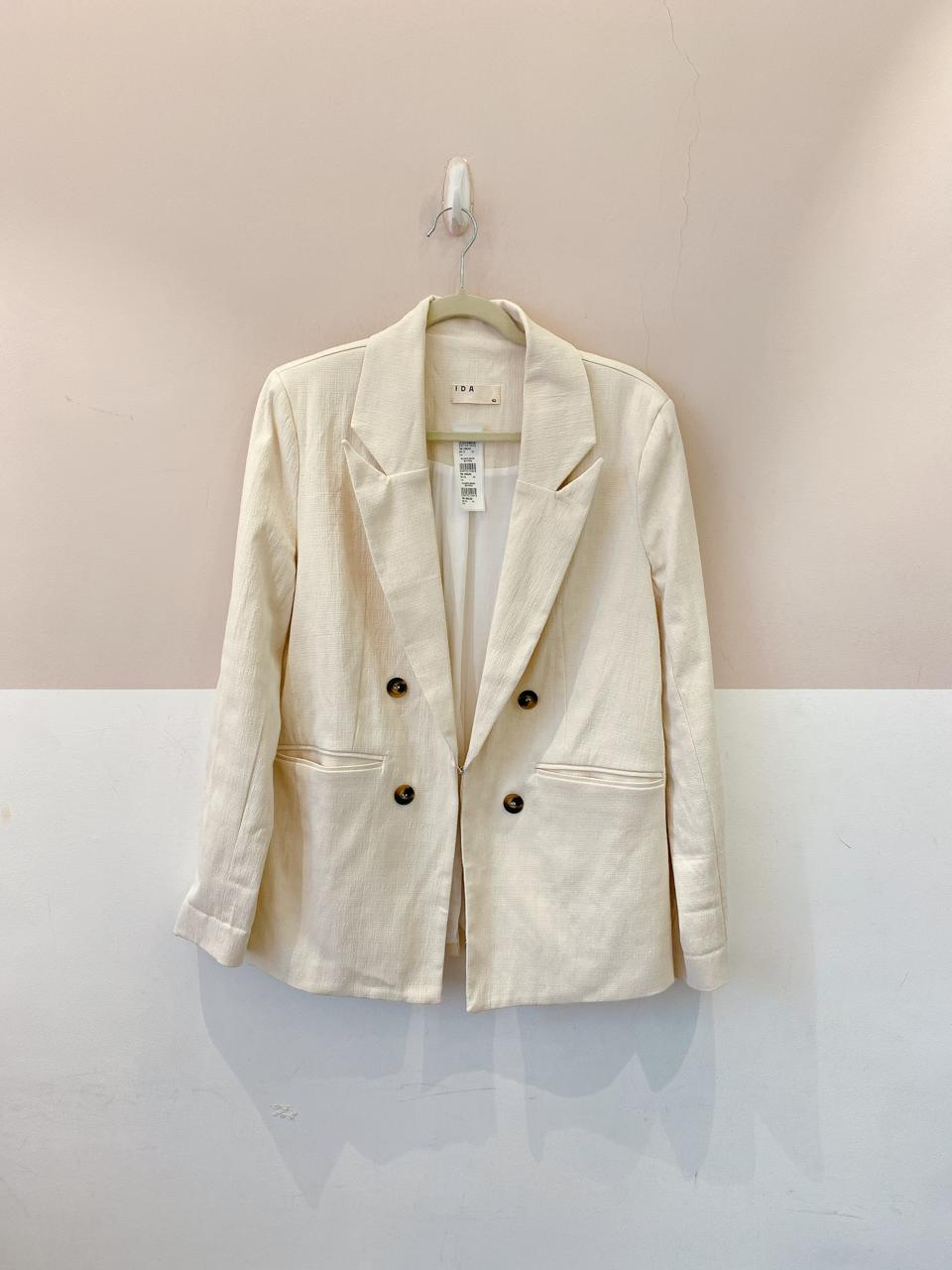 Blazer bege botões Ida 42