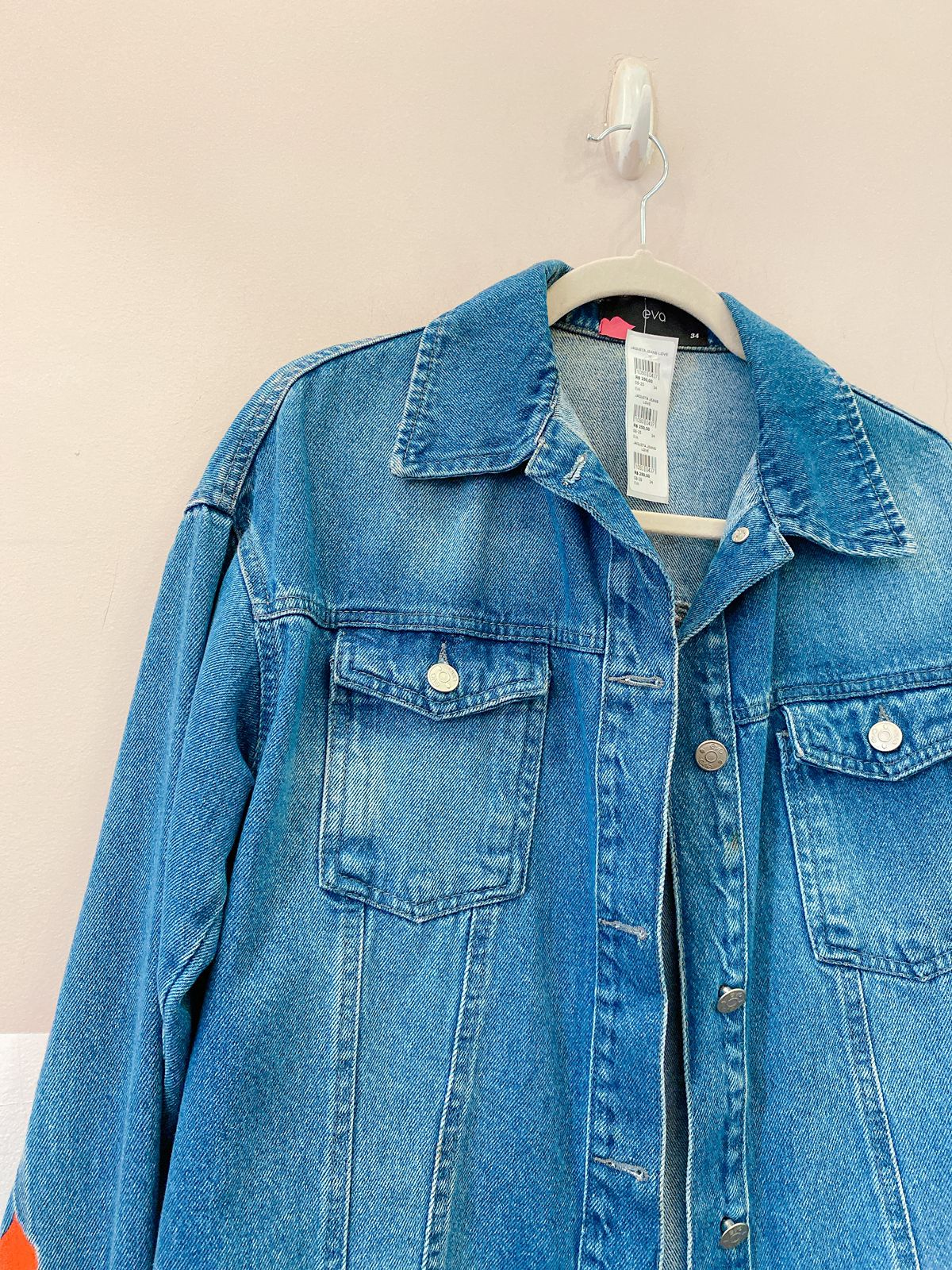 Jaqueta jeans love EVA 34 - Imagem 4
