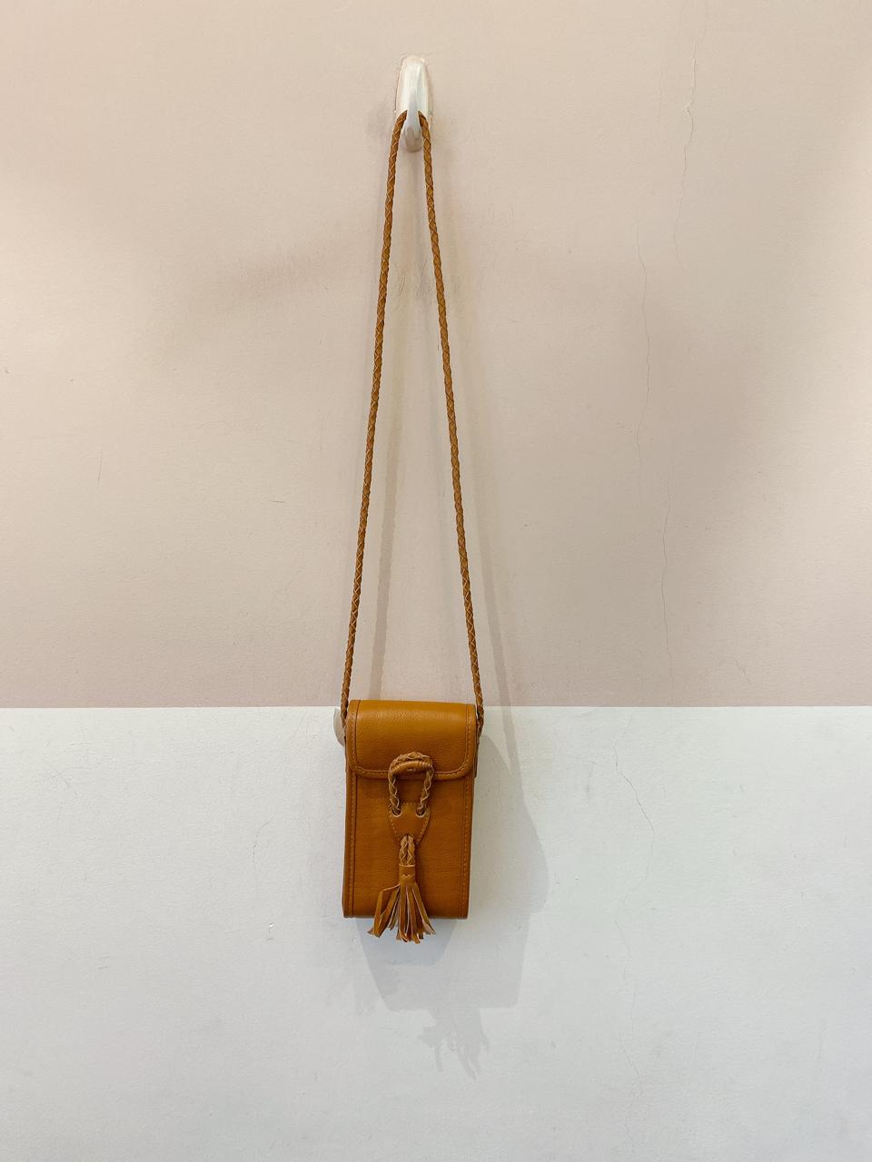 Bolsa couro caramelo Eliza Conde - Imagem 2