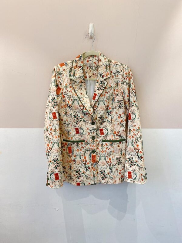 Blazer alongado estampado Antix M