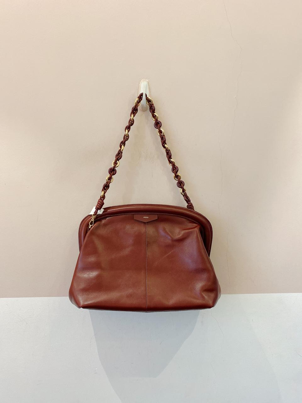 Bolsa couro vinho Arezzo - Imagem 2