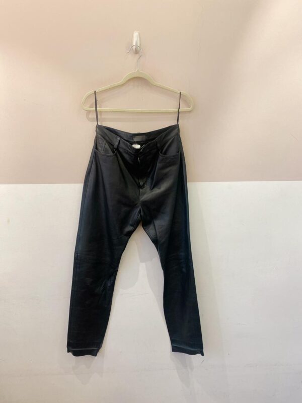 Calça couro preta Abrand 38