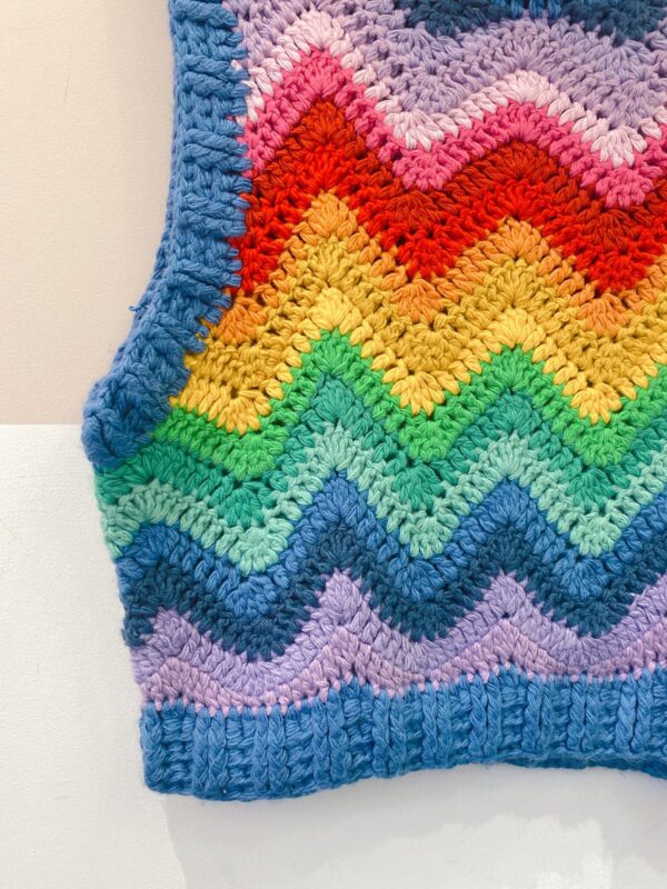 Colete colorido tricot Farm M - Imagem 3