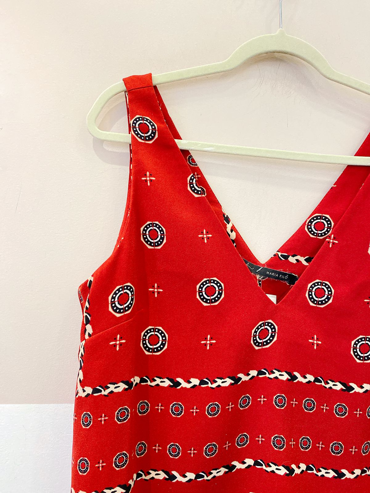 Regata vermelha gravataria Maria Filó G - Imagem 4