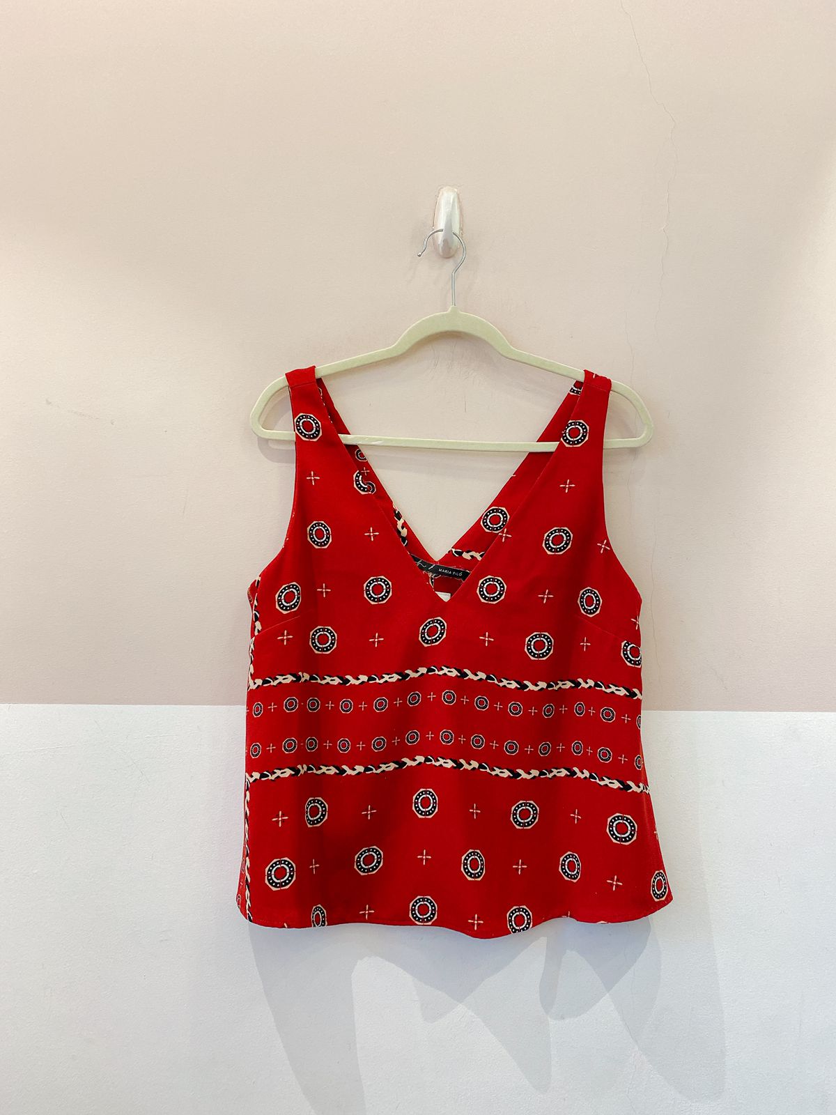 Regata vermelha gravataria Maria Filó G - Imagem 2