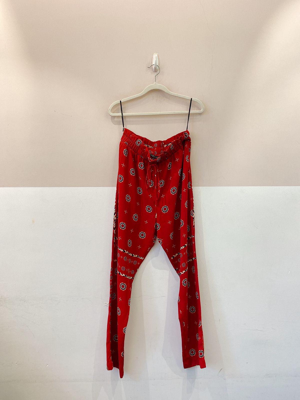 Calça vermelha gravataria Maria Filó M - Imagem 2