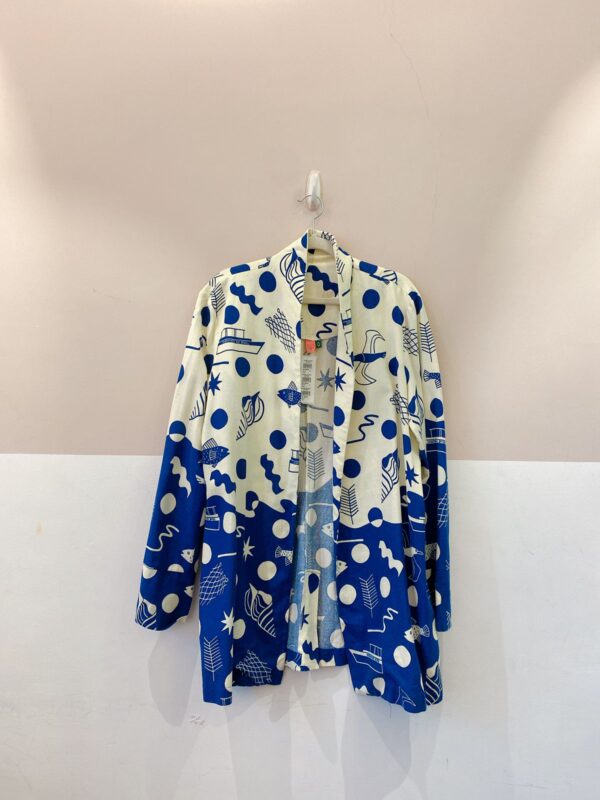 Blazer estampa azul/off Farm G